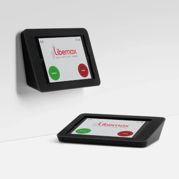 Supporto da tavolo per registro visitatori digitale